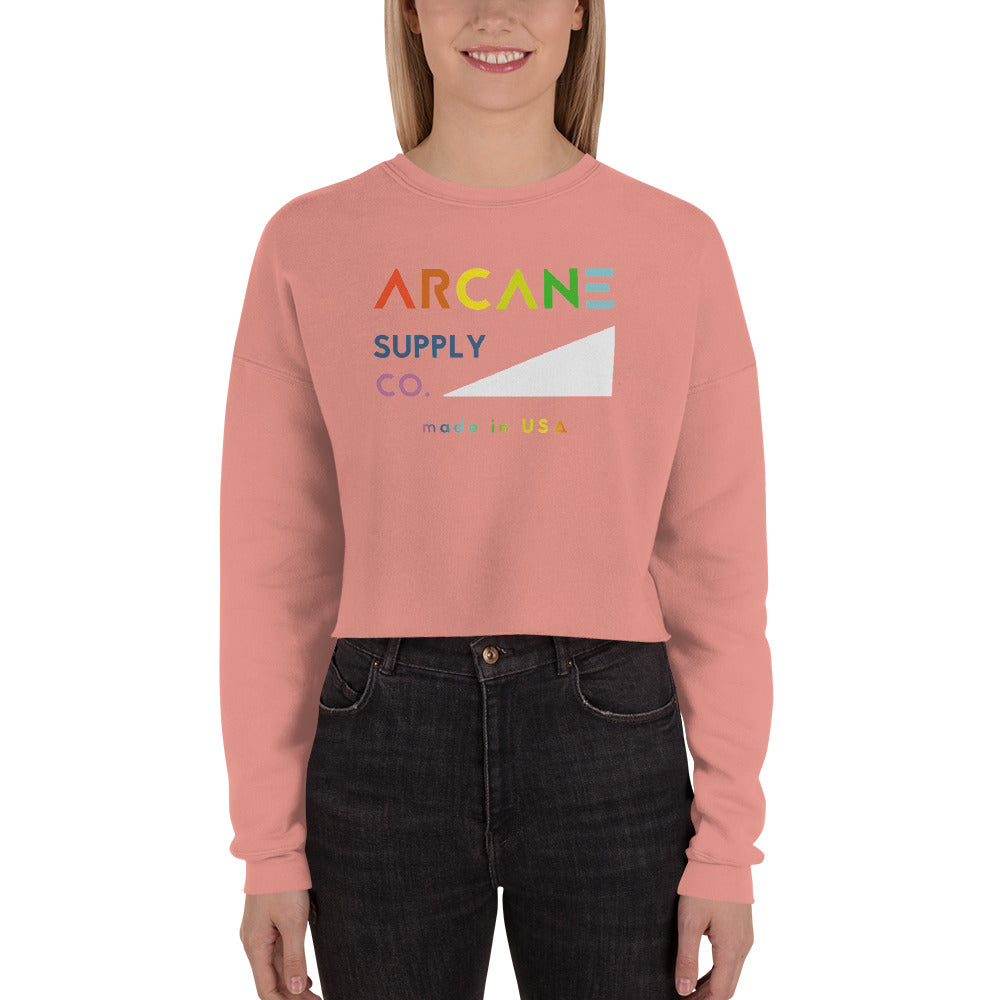 Camp Slope Cropped Crewneck Sweatshirt - Rainbow